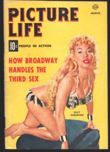 Picture Life #2  3/1954-Lilly Christine swimsuit cover-The Third Sex-Drug Addic