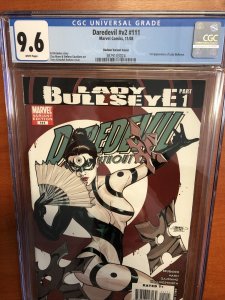 Daredevil #v2 (2008) #111 (CGC 9.6) 1st App Of Lady Bullseye