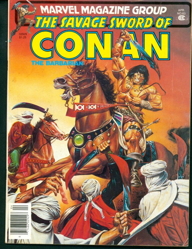 Savage Sword of Conan #63 Marvel Comics 1981 FN+