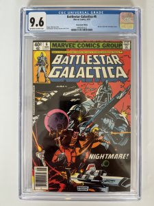 Battlestar Galactica #6 CGC 9.6  Newsstand Marvel Comics TV Adaptation (1979)