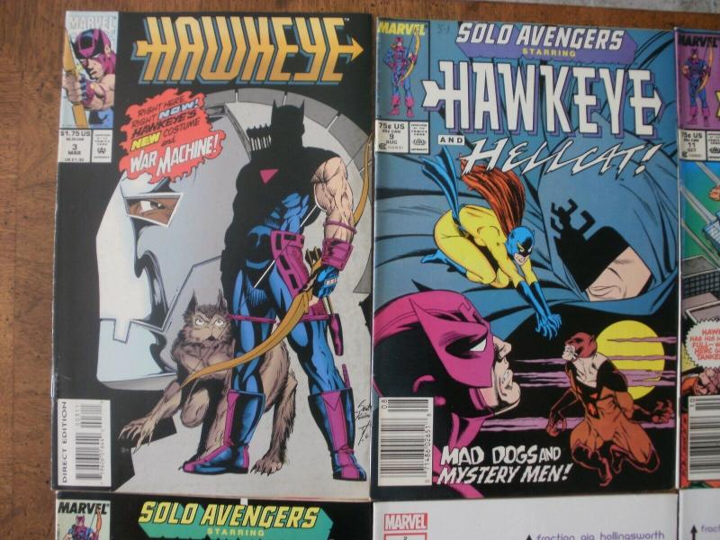 6 MARVEL Comic: HAWKEYE #3 #9 Hellcat #11 Hercules #16 Moondragon #2 #5