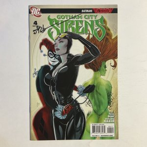 Gotham City Sirens 4 2009 Signed by James Robinson DC Comics NM near mint