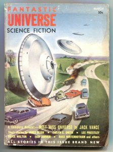 Fantastic Universe Science Fiction March 1955- Schomburg cover