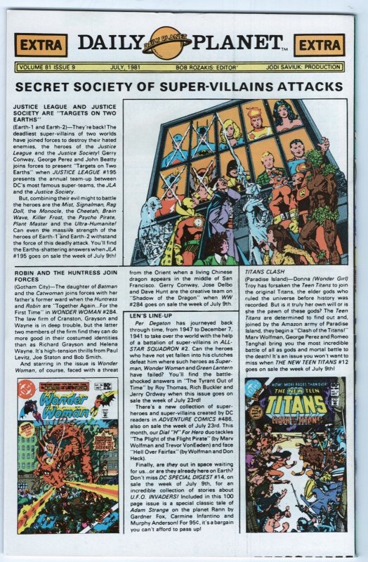 WORLD’S FINEST COMICS #272 - 7.5 - WP - Superman -Batman -Green Arrow