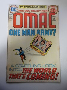 OMAC #1 (1974) VG Condition stain fc