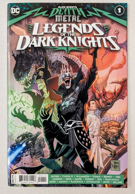 Dark Nights: Death Metal Legends of the Dark Knights 1 1st app. Of Robin King