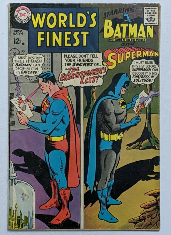 Worlds Finest 171 Nov 1967 DC G/VG 3.0 Curt Swan and George Klein cover 