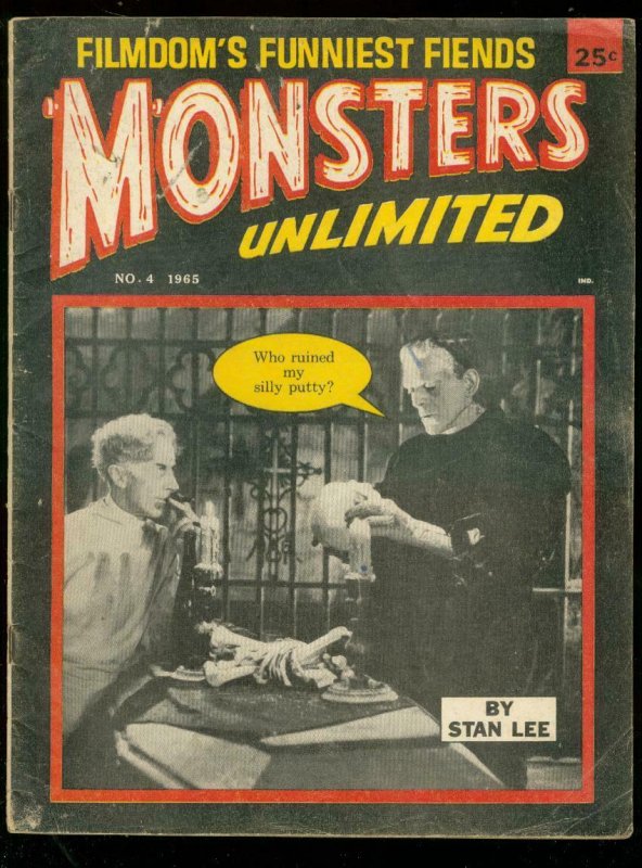 MONSTERS UNLIMITED #4 1965-STAN LEE-FRANKENSTEIN-HORROR VG