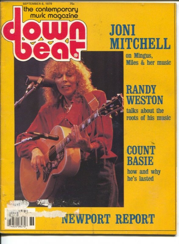 Down Beat 9/6/1979-Joni Mitchell-Count Basie-pix-music history-VG 