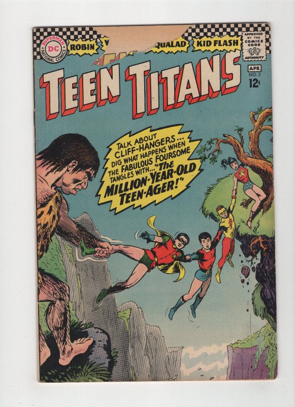 Teen Titans #2 (1966, DC comics) Low Grade 