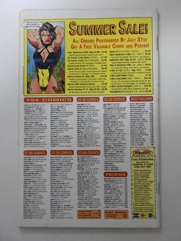 The Amazing Spider-Man #365 (1992) 30th Anniversary W/Hologram! VF+ Condition!