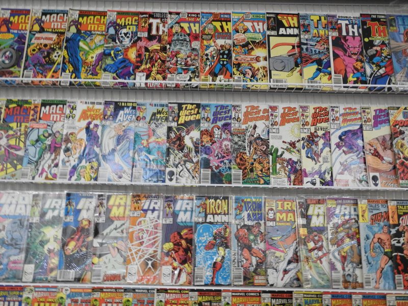Huge Lot 160+ Comics W/Thor, Hulk, Iron Man, Cage Avg VG/Fine Condition!!
