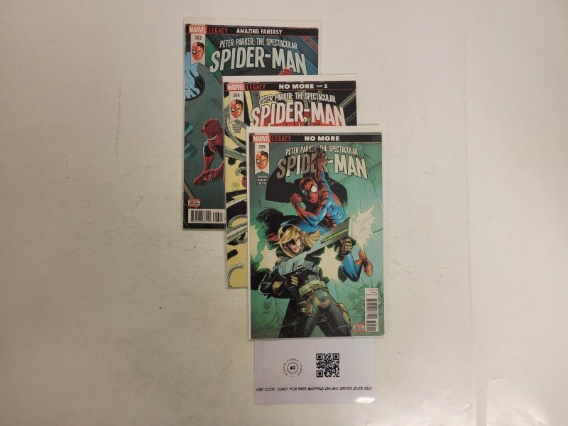 3 Spectacular Spider-Man Marvel Comic Books #303 304 305 27 TJ43