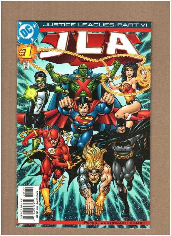 Justice Leagues: JLA #1 DC Comics 2001 Superman Batman Flash Aquaman VF+ 8.5