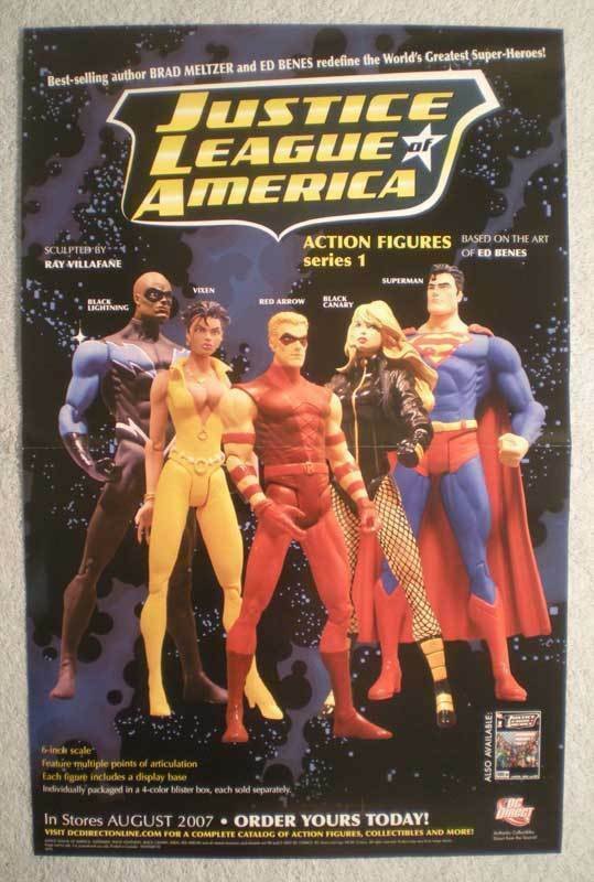 JUSTICE LEAGUE OF AMERICA Promo Poster, 2007, Unused, Superman, JLA