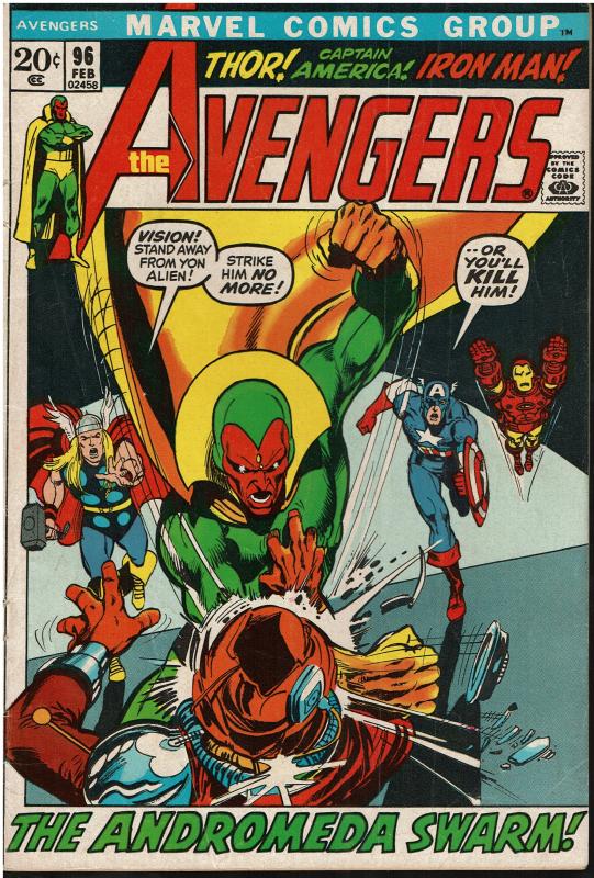 Avengers #96, 3.0 or Better *KEY* Kree-Skrull War Neal Adams Cover