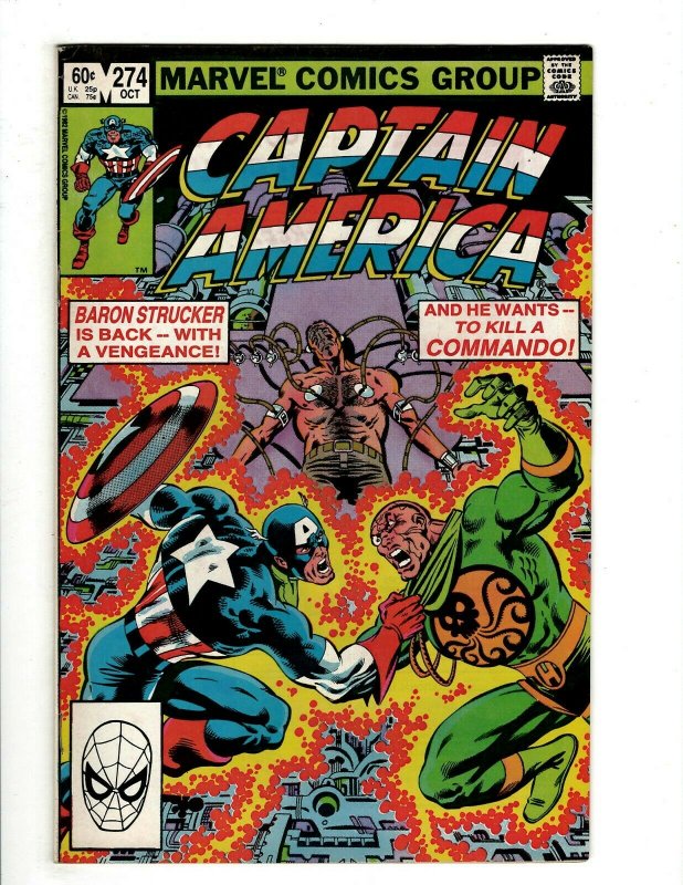 12 Captain America Marvel Comics 274 276 277 278 279 280 281 283 284 285 + NP14