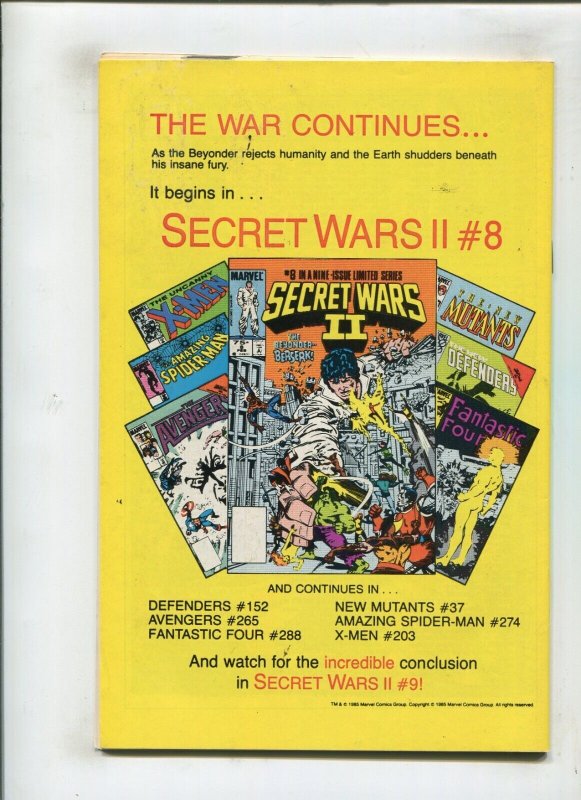 X-MEN ANNUAL #9 (9.2) STORM VS THOR, ART ADAMS!! 1985