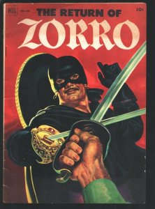 -Return of Zorro-Four Color Comics #425 1952-Dell-Painted cover-Dan Noonan ar...