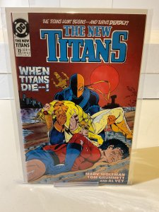 New Titans #72  1991  9.0 (our highest grade)