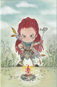 Horizon Zero Dawn # 1 Exclusive Peach Momoko Virgin Chibi Variant NM Titan [G1]