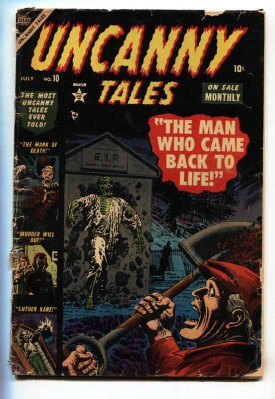 Uncanny Tales #10 Zombie cvr 1953- Atlas horror- Pre-code comic book