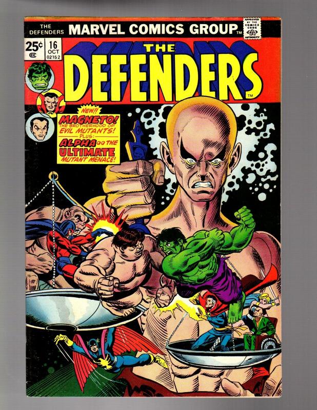 DEFENDERS 16 VG-F Magneto & the Brotherhood