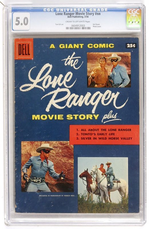 Lone Ranger Movie Story #1 (1956) CGC 5.0 VGF