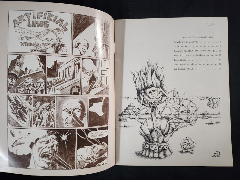 1971 REALITY #2 Fanzine (6.0/6.5) Larry Todd Cover, Mike Kaluta, B. Wrightson