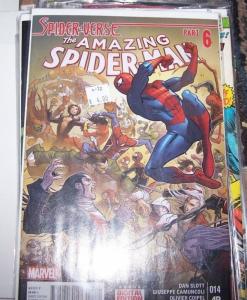 Amazing Spider-Man #14 (April 2015, Marvel) spider verse pt 6 spider gwen silk