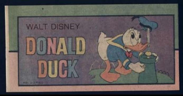 MINI COMIC 1976 WALT DISNEY DONALD DUCK #1 1976