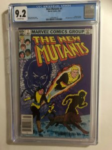 THE NEW MUTANTS #1 CGC 9.2 OW 1983 MARVEL / NEWSSTAND