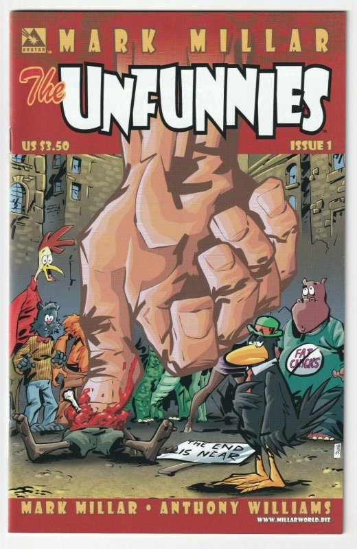 The Unfunnies #1 January 2004 Avatar Mark Millar Anthony Williams