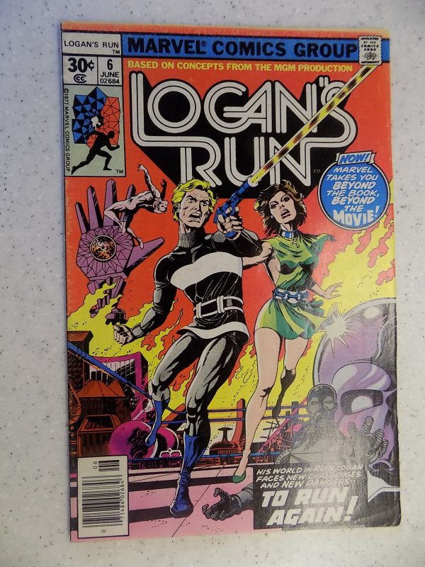 LOGAN'S RUN # 6 MARVEL BRONZE FANTASY SCI-FI THANOS STORY