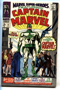 Marvel Super-Heroes #12 -- 1st Captain Marvel -- First issue -- 1967 -- VF-