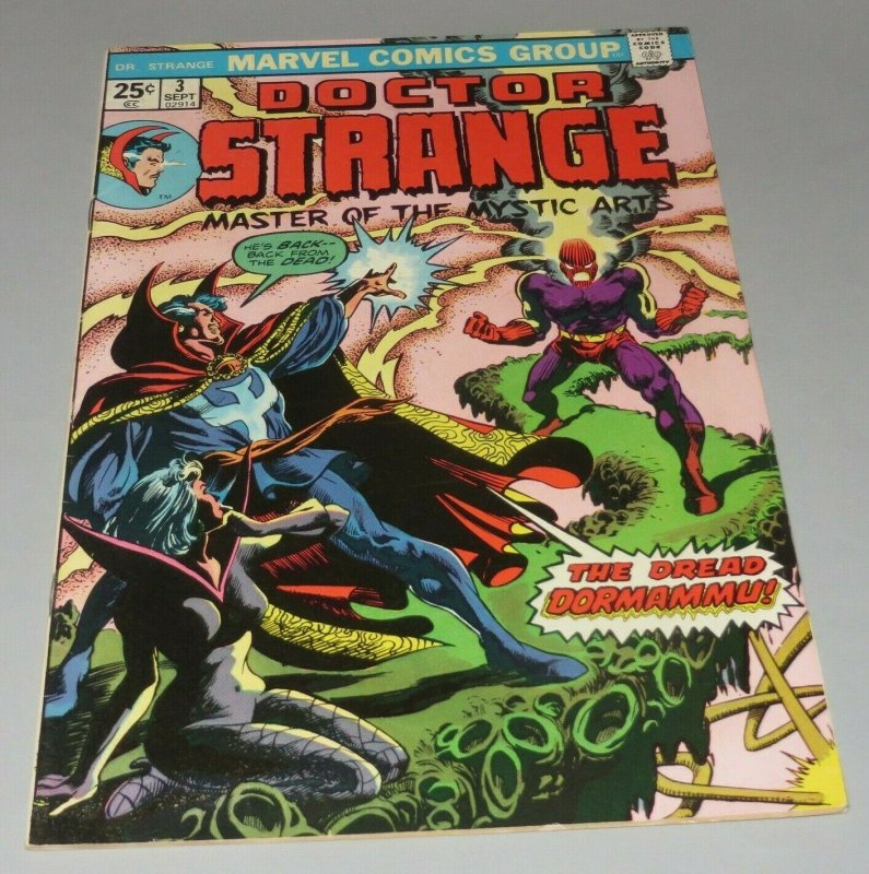 Doctor Strange #3 FN/VF 1974 Marvel Comic Book Fake Fan Letter Dreaded Dormammu