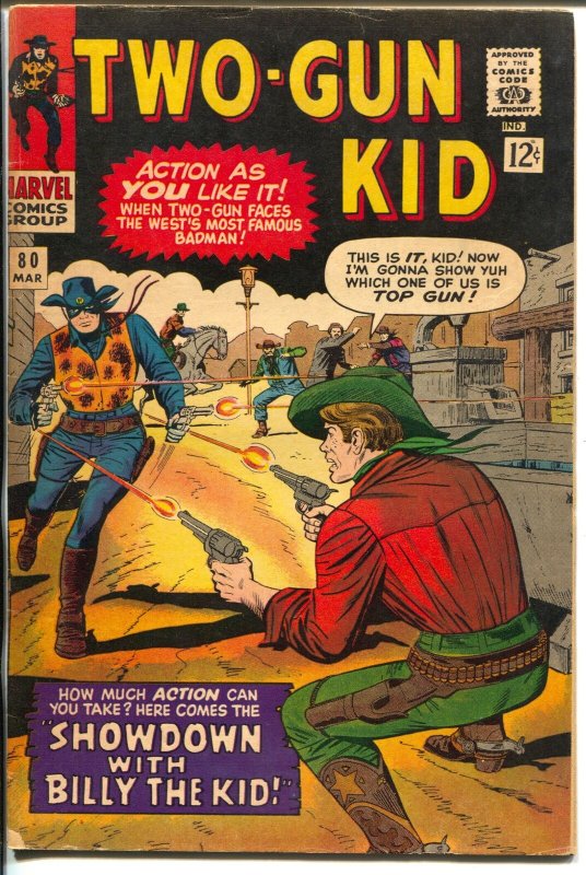 Two-Gun Kid  #80 1966-Marvel-Billy The Kid-Stan Lee-Dick Ayers-VG/FN