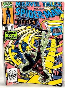 Marvel Tales #240 Direct Edition (1990) Spider-Man and Beast Marvel VF   EB1109