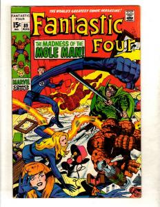 Fantastic Four # 89 FN/VF Marvel Comic Book Dr. Doom Human Torch Thing Hulk FM3