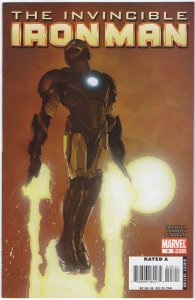 Invincible Iron Man #3 Variant Cover (2008)  NM+ to NM/M  original owner