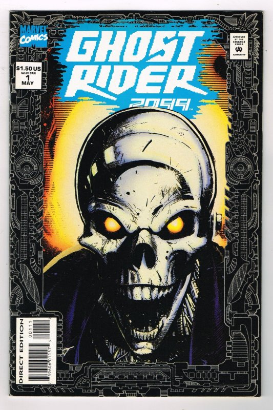 Ghost Rider 2099 #1 (1994) First Appearance Zero Cochrane Trading cards attached