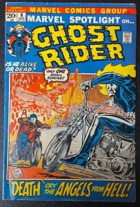 MARVEL SPOTLIGHT #6 (1972) - 2ND APPEARANCE OF JOHNNY BLAZE GHOST RIDER