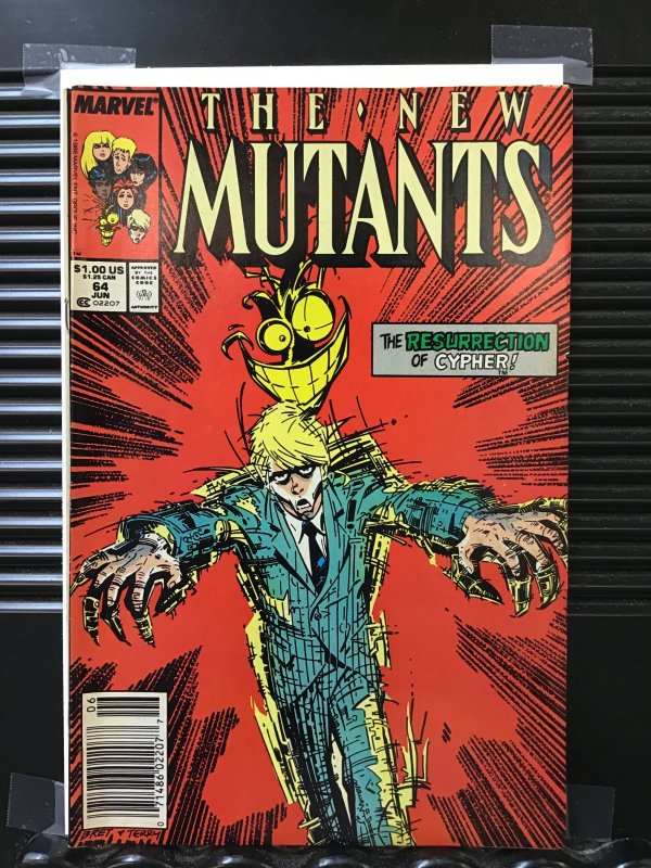 The New Mutants #64 Newsstand Edition (1988)