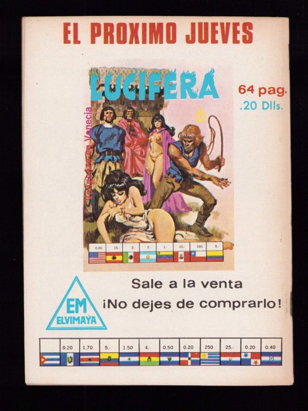 1975 LUCIFERA #18 Mexican Foreign Comic book Digest (7/7.5)