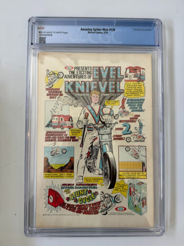 Amazing Spider-Man #129 CGC 8.5  (Marvel, 1974)