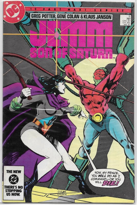 Jemm Son of Saturn # 5 of 12 VG/FN Potter/Colan, Saturnians, Superman