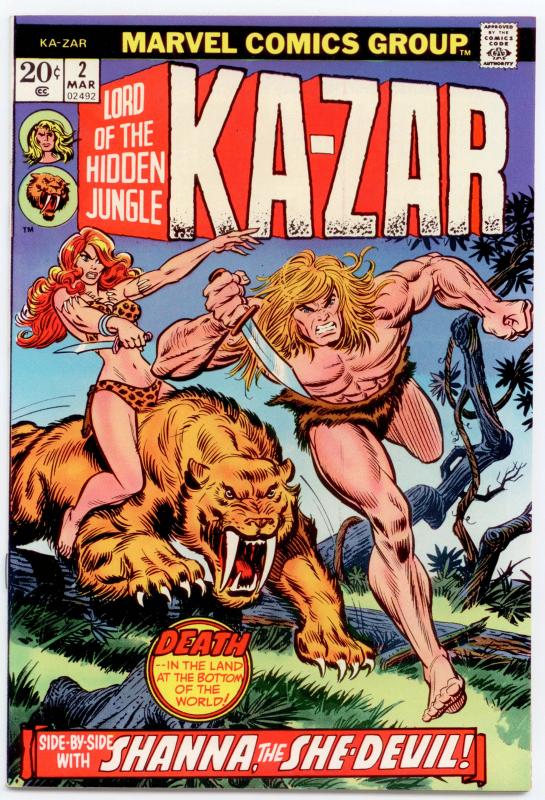 Ka-Zar #2 NM 9.4  2nd series; Hawkeye; Shanna