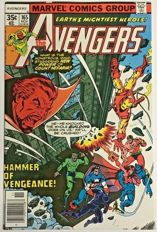 AVENGERS#165 VF 1977 MARVEL BRONZE AGE COMICS