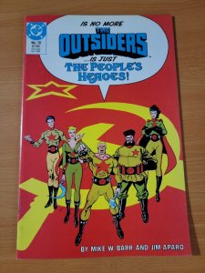 The Outsiders #10 Direct Market Edition ~ NEAR MINT NM ~ 1986 DC Comics