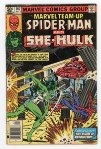 Marvel Team-Up #107 Spider-Man She-Hulk Newsstand FN-